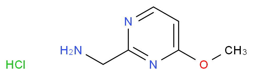 (4-methoxypyrimidin-2-yl)methanamine hydrochloride_分子结构_CAS_1196154-28-5)