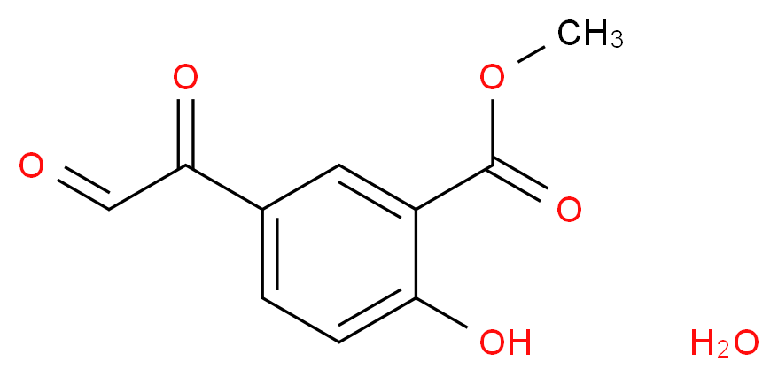 3-Carbomethoxy-4-hydroxyphenylglyoxal hydrate 95%_分子结构_CAS_29754-58-3)