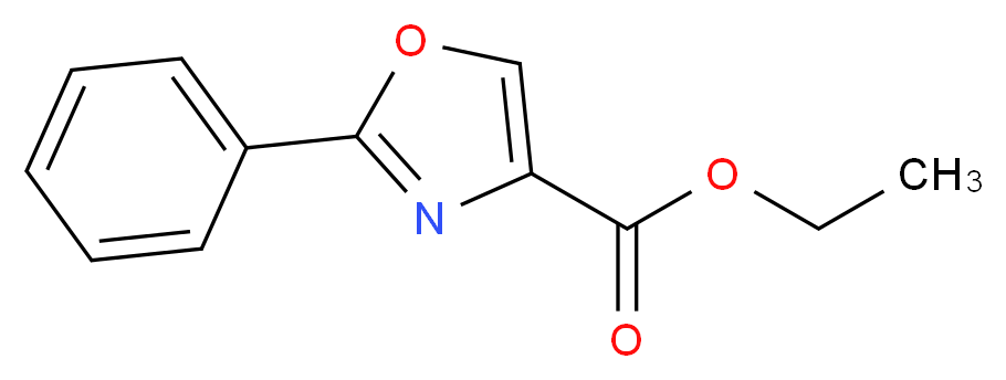 ethyl 2-phenyl-1,3-oxazole-4-carboxylate_分子结构_CAS_39819-39-1