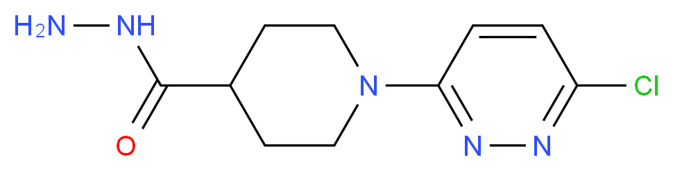 1-(6-Chloro-3-pyridazinyl)-4-piperidinecarbohydrazide_分子结构_CAS_)