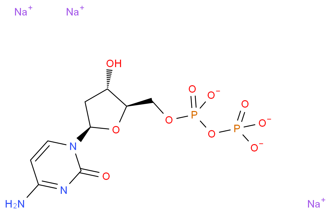 2'-Deoxycytidine 5'-Diphosphate Trisodium Salt Hydrate_分子结构_CAS_151151-32-5)