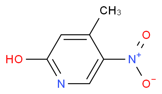 2-羟基-4-甲基-5-硝基吡啶_分子结构_CAS_21901-41-7)