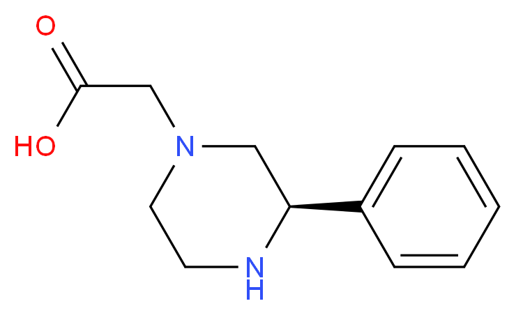 (R)-2-(3-phenylpiperazin-1-yl)acetic acid_分子结构_CAS_1240582-42-6)