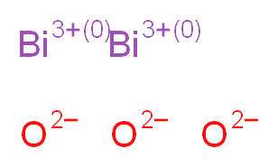 dibismuth(3+) ion trioxidandiide_分子结构_CAS_12048-50-9