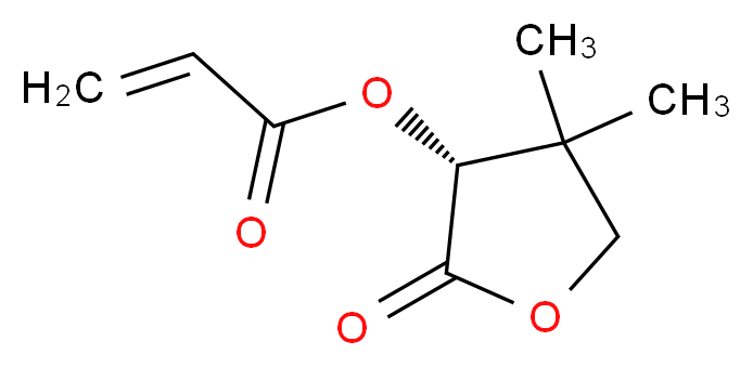 (3R)-4,4-dimethyl-2-oxooxolan-3-yl prop-2-enoate_分子结构_CAS_102096-60-6