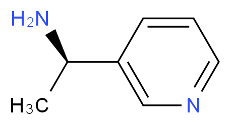 (1R)-1-(3-PYRIDYL)ETHYLAMINE_分子结构_CAS_40154-75-4)