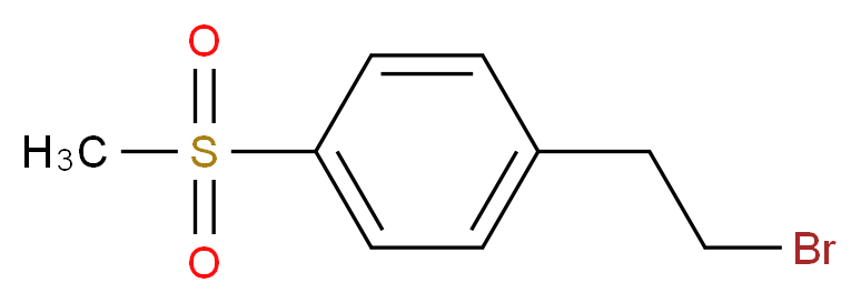 1-(2-BROMO-ETHYL)-4-METHANESULFONYL-BENZENE_分子结构_CAS_214614-62-7)