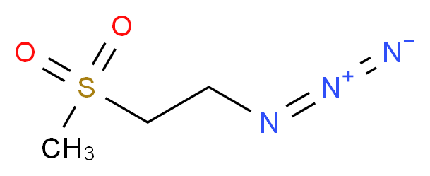 1-Azido-2-(methylsulfonyl)ethane_分子结构_CAS_1211474-41-7)