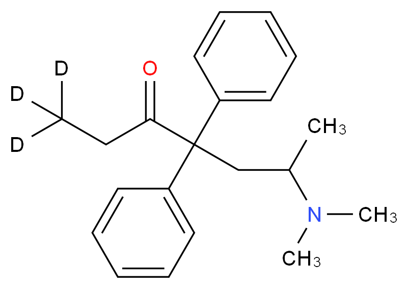 6-(dimethylamino)-4,4-diphenyl(1,1,1-<sup>2</sup>H<sub>3</sub>)heptan-3-one_分子结构_CAS_60263-63-0