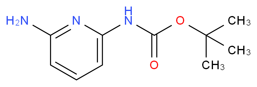 tert-Butyl N-(6-amino-2-pyridinyl)carbamate_分子结构_CAS_322690-31-3)