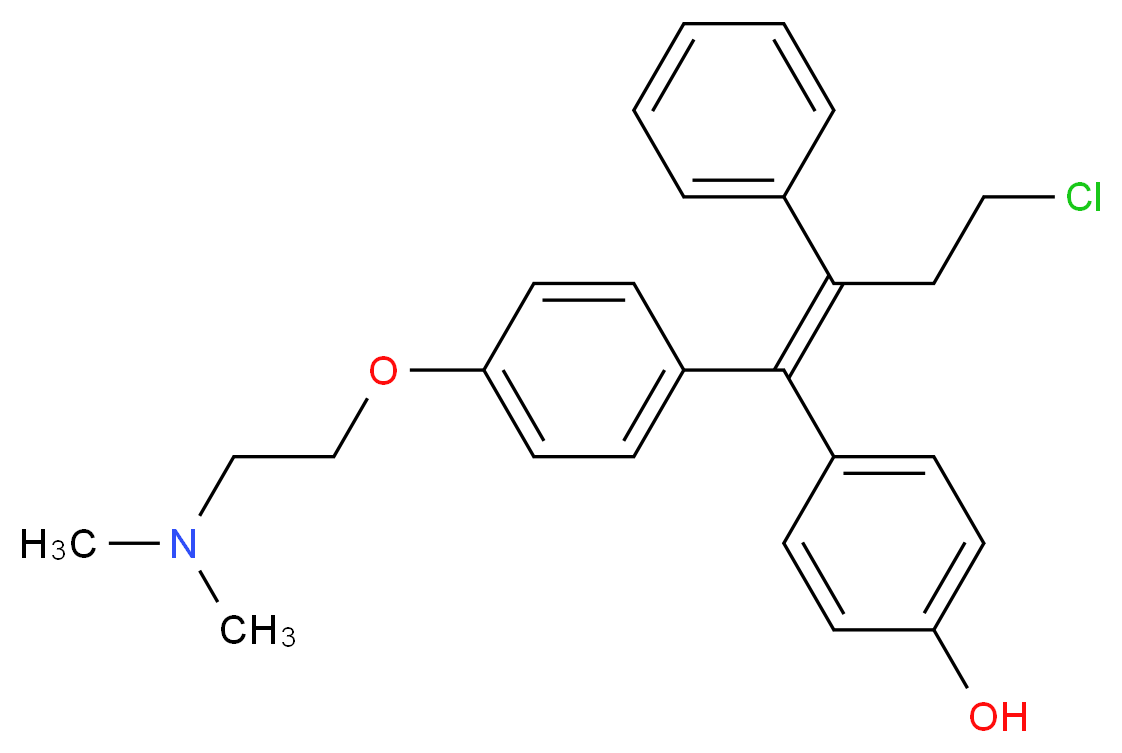 4-Hydroxy Toremifene_分子结构_CAS_110503-62-3)