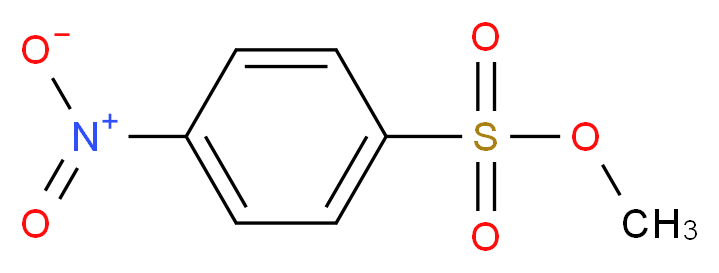 methyl 4-nitrobenzene-1-sulfonate_分子结构_CAS_6214-20-6