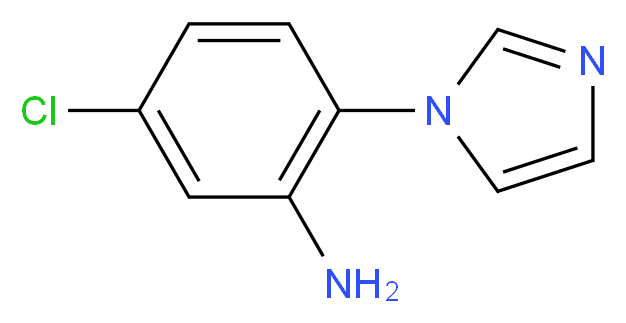 5-chloro-2-(1H-imidazol-1-yl)aniline_分子结构_CAS_54705-92-9)