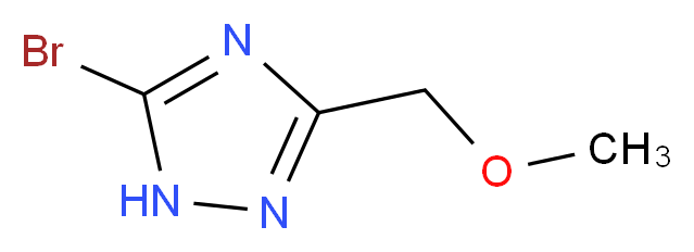 5-bromo-3-(methoxymethyl)-1H-1,2,4-triazole_分子结构_CAS_1210892-10-6