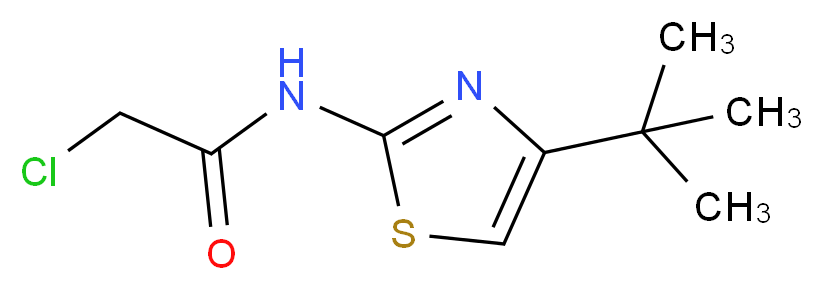 N-(4-tert-Butyl-1,3-thiazol-2-yl)-2-chloroacetamide_分子结构_CAS_908509-16-0)