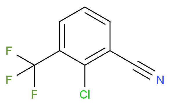 2-chloro-3-(trifluoromethyl)benzonitrile_分子结构_CAS_62584-32-1