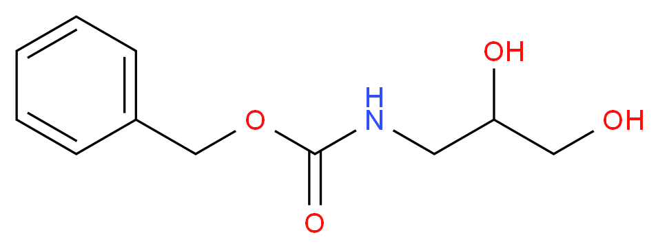 benzyl N-(2,3-dihydroxypropyl)carbamate_分子结构_CAS_108587-40-2