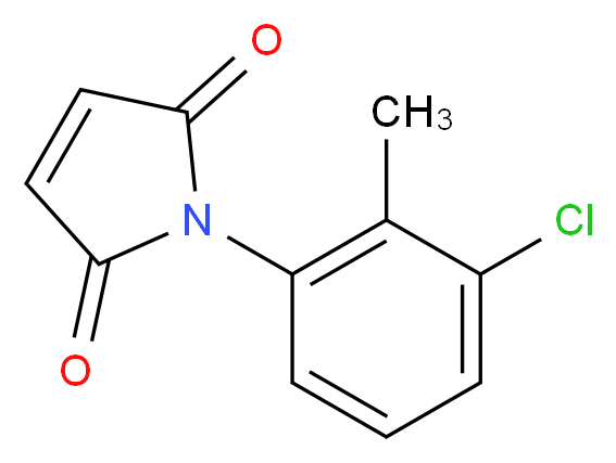 1-(3-Chloro-2-methylphenyl)-1H-pyrrole-2,5-dione_分子结构_CAS_58670-25-0)