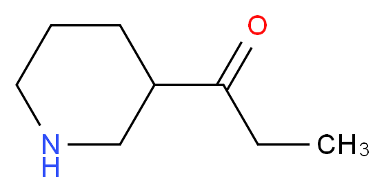 1-(piperidin-3-yl)propan-1-one_分子结构_CAS_1177307-97-9