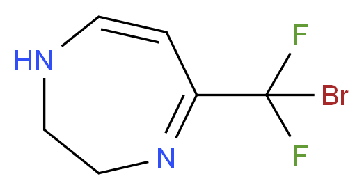 5-(bromodifluoromethyl)-2,3-dihydro-1H-1,4-diazepine_分子结构_CAS_207113-14-2)