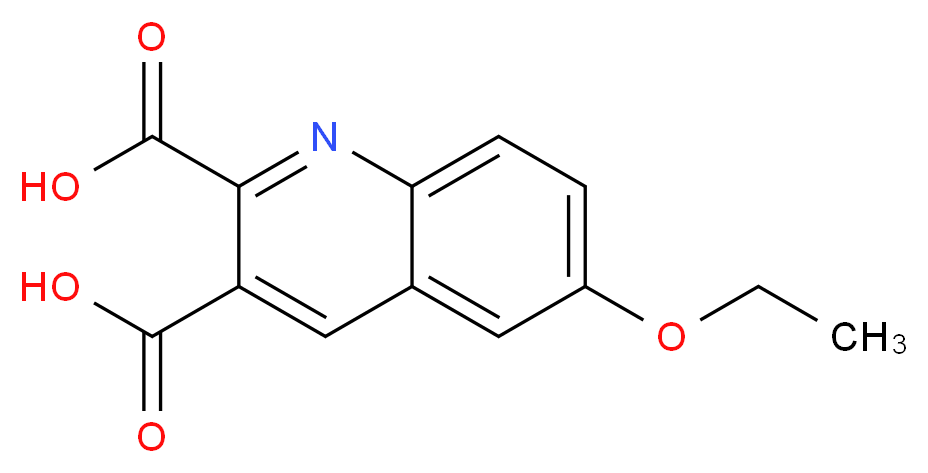 6-ETHOXYQUINOLINE-2,3-DICARBOXYLIC ACID_分子结构_CAS_948289-74-5)