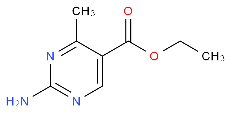 ethyl 2-amino-4-methylpyrimidine-5-carboxylate_分子结构_CAS_81633-29-6