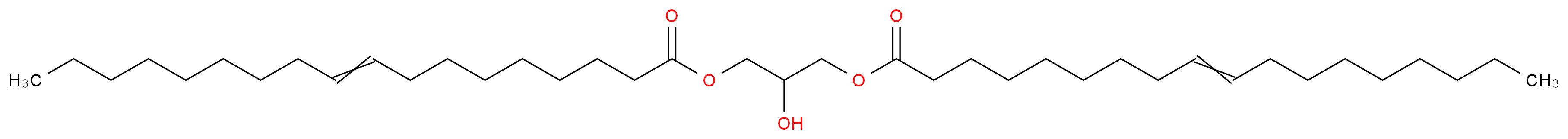 2-hydroxy-3-[(9E)-octadec-9-enoyloxy]propyl (9E)-octadec-9-enoate_分子结构_CAS_98168-52-6