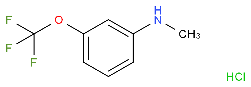 N-methyl-3-(trifluoromethoxy)aniline hydrochloride_分子结构_CAS_)