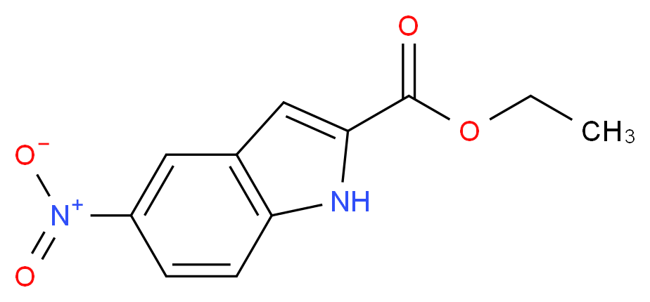 Ethyl 5-nitro-1H-indole-2-carboxylate_分子结构_CAS_16732-57-3)