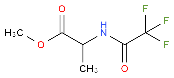 methyl 2-(trifluoroacetamido)propanoate_分子结构_CAS_25518-39-2