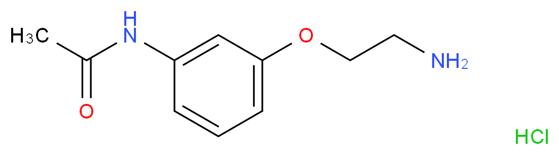 N-[3-(2-aminoethoxy)phenyl]acetamide hydrochloride_分子结构_CAS_)