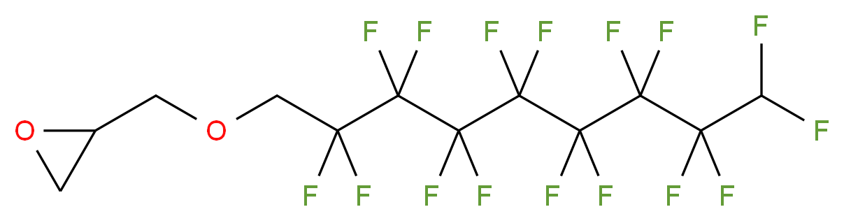 2-{[(2,2,3,3,4,4,5,5,6,6,7,7,8,8,9,9-hexadecafluorononyl)oxy]methyl}oxirane_分子结构_CAS_125370-60-7