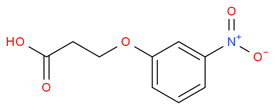 3-(3-nitrophenoxy)propanoic acid_分子结构_CAS_91004-46-5