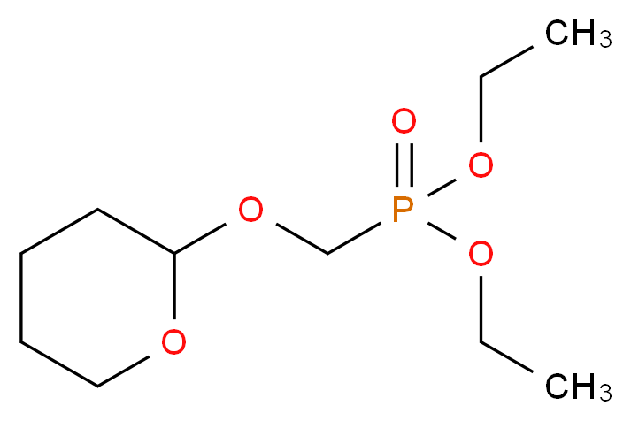 Diethyl [(tetrahydro-2H-pyran-2-yloxy)methyl]phosphonate_分子结构_CAS_71885-51-3)