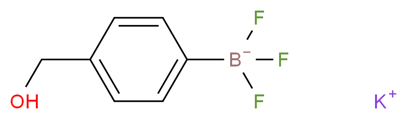 4-羟甲基苯基三氟硼酸钾_分子结构_CAS_1015082-78-6)