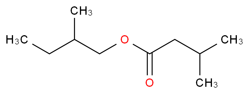 2-methylbutyl 3-methylbutanoate_分子结构_CAS_2445-77-4