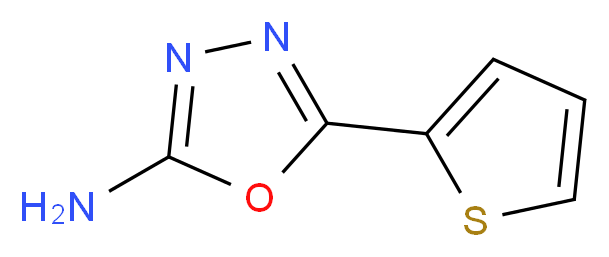 5-(thiophen-2-yl)-1,3,4-oxadiazol-2-amine_分子结构_CAS_27049-71-4