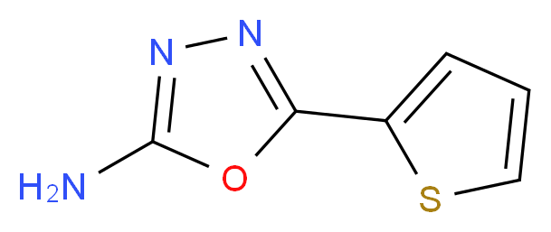 5-Thiophen-2-yl-[1,3,4]oxadiazol-2-ylamine_分子结构_CAS_27049-71-4)