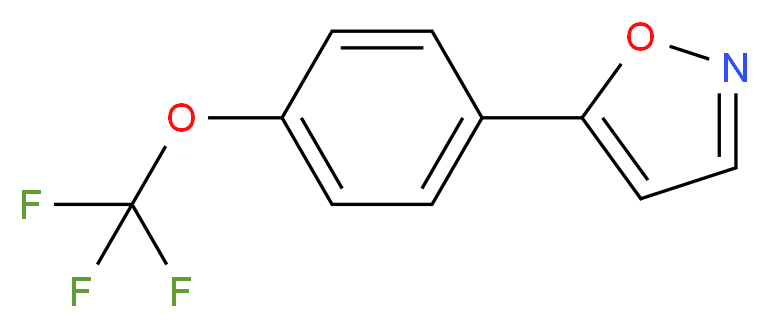 5-[4-(Trifluoromethoxy)phenyl]isoxazole 97%_分子结构_CAS_)
