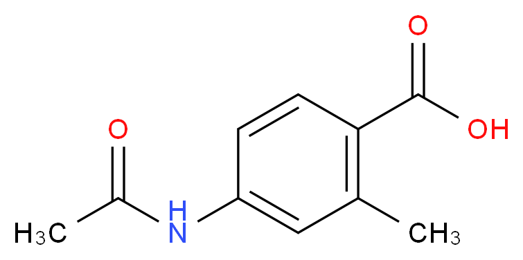 4-乙酰氨基-2-甲基苯甲酸_分子结构_CAS_103204-69-9)