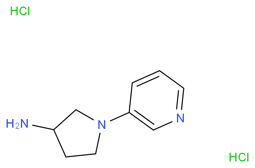 1-(pyridin-3-yl)pyrrolidin-3-amine dihydrochloride_分子结构_CAS_)