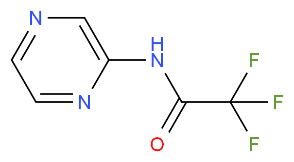 2,2,2-trifluoro-N-(pyrazin-2-yl)acetamide_分子结构_CAS_129476-64-8