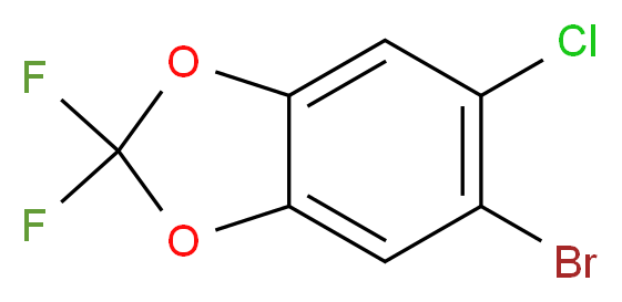 5-Bromo-6-chloro-2,2-difluoro-1,3-benzodioxole_分子结构_CAS_)