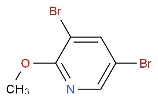 3,5-Dibromo-2-methoxypyridine_分子结构_CAS_13472-60-1)