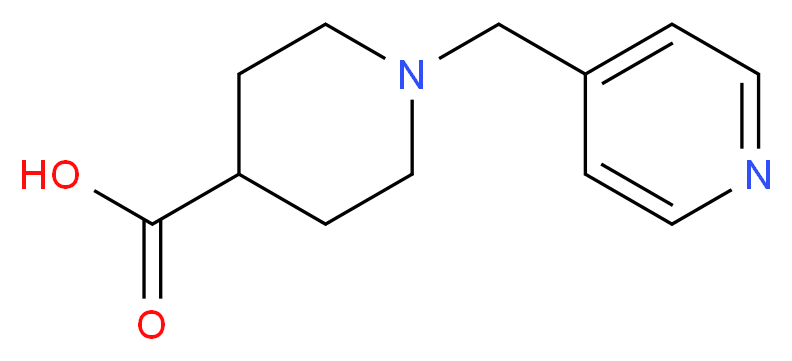 1-(4-Pyridinylmethyl)piperidine-4-carboxylic acid_分子结构_CAS_70165-31-0)