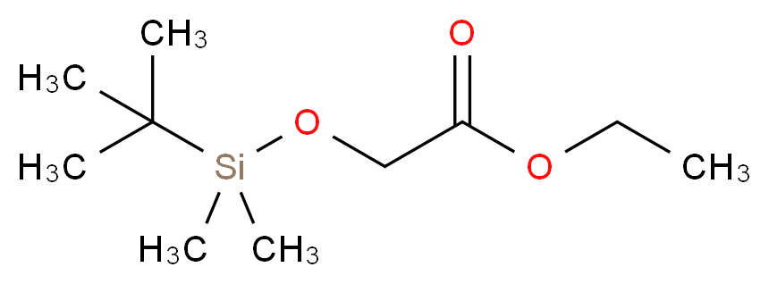 ethyl 2-[(tert-butyldimethylsilyl)oxy]acetate_分子结构_CAS_67226-78-2