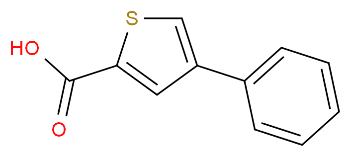 4-苯基噻吩-2-甲酸_分子结构_CAS_21676-88-0)