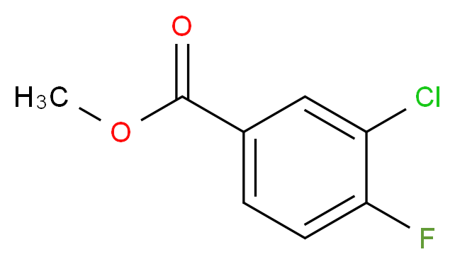 methyl 3-chloro-4-fluorobenzoate_分子结构_CAS_234082-35-0