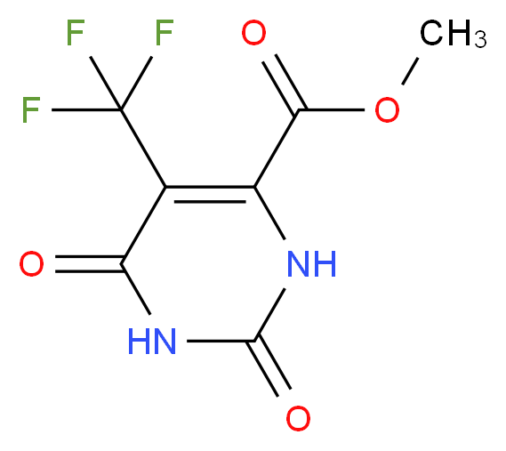 methyl 2,6-dioxo-5-(trifluoromethyl)-1,2,3,6-tetrahydropyrimidine-4-carboxylate_分子结构_CAS_936476-63-0