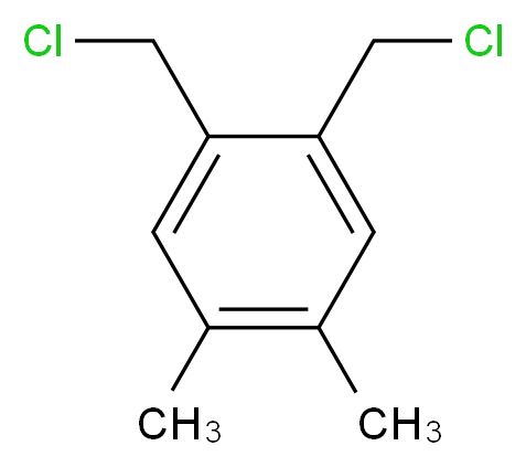 1,2-bis(chloromethyl)-4,5-dimethylbenzene_分子结构_CAS_)